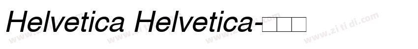 Helvetica Helvetica字体转换